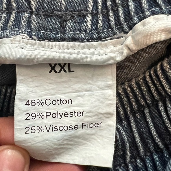 Vintage looking Jean Shorts Women’s XXL Comfy Waistband with pockets on front - Picture 4 of 4